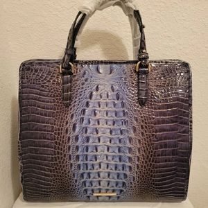 Brahmin Tia Shadow Ombre Melbourne Satchel NWT